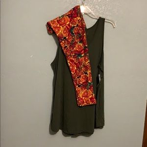 0XL - A.N.A T Tank & LulaRoe Legging